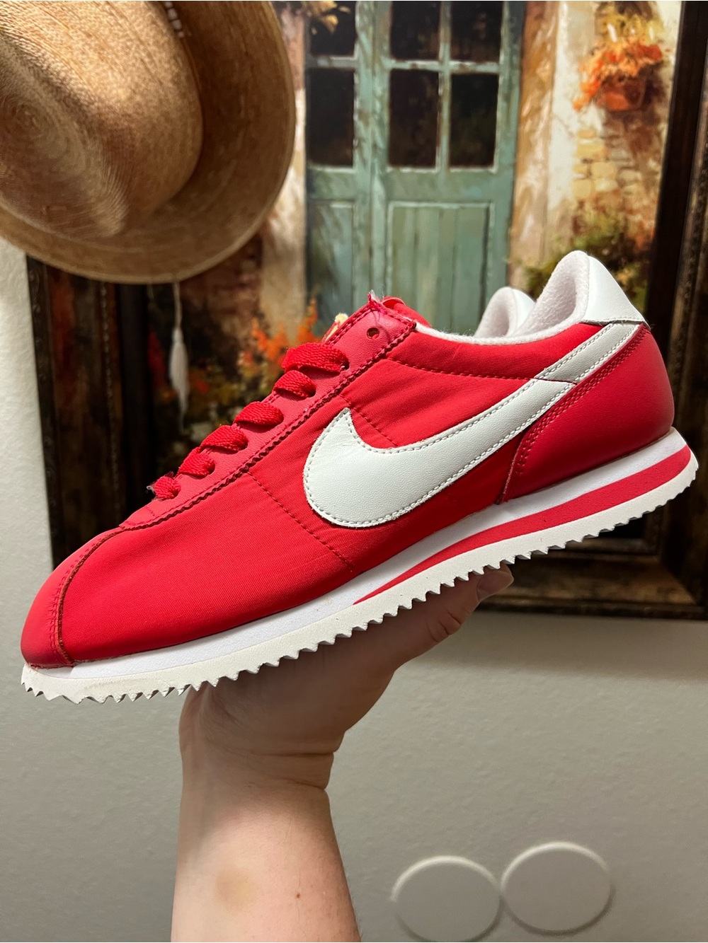 Nike Cortez Basic Nylon Red sneakers rare - Picture 10 of 16